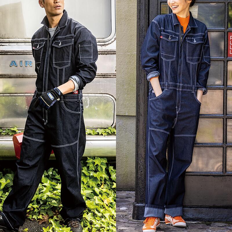 楽天市場】ディッキーズ 長袖つなぎ ストレッチ デニム D-706 男女兼用