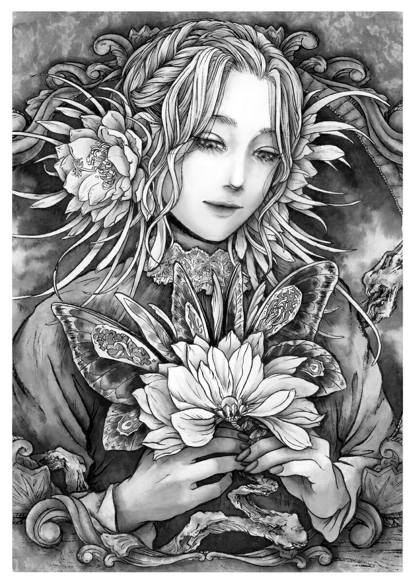 楽天市場】kaiteki ART 水彩塗り絵BOOK vol.1 線画9枚,モノクロ