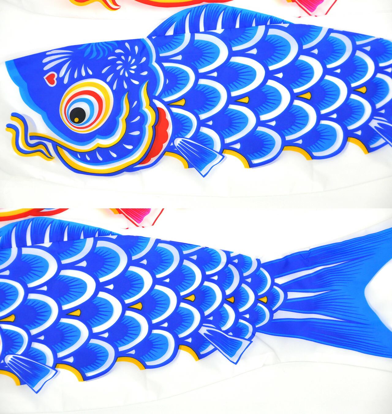 コンパクトサイズ鯉のぼり☆羽龍1.3mセット【C6082】雨や風に強く軽く