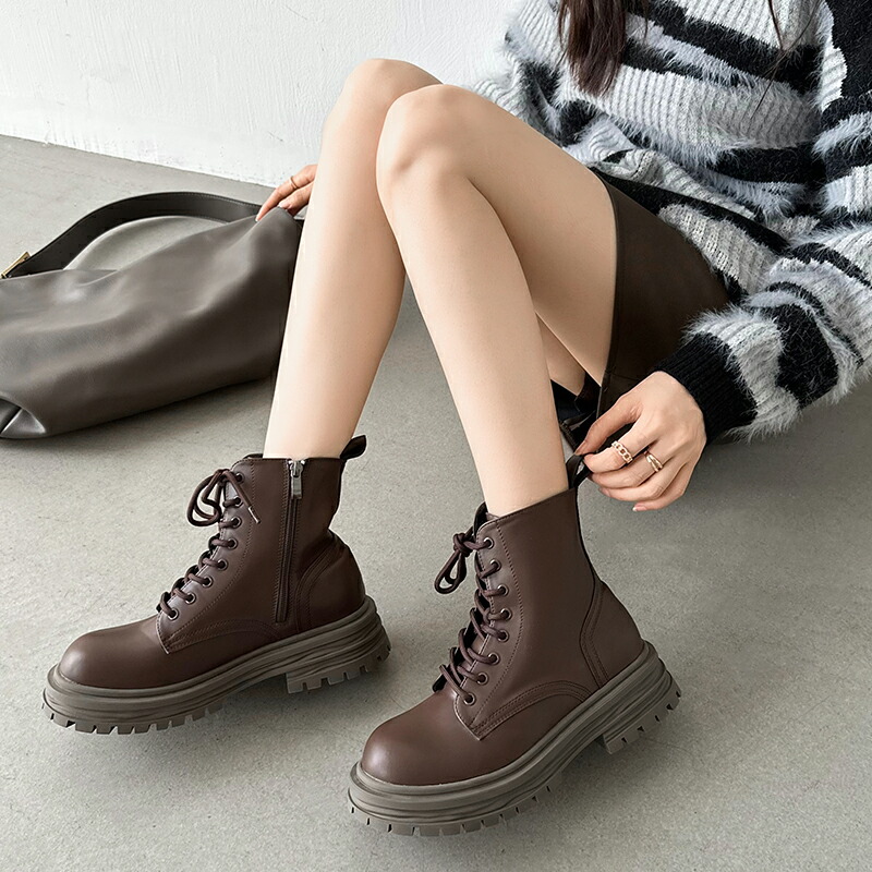 楽天市場】【OUTLET！クーポンで3,366円】 ブーツ レースアップブーツ