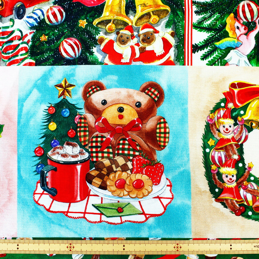 さぶさん sabuさんコラボ ハッピーホリデー 巾約110cm×約50cmパネル (1