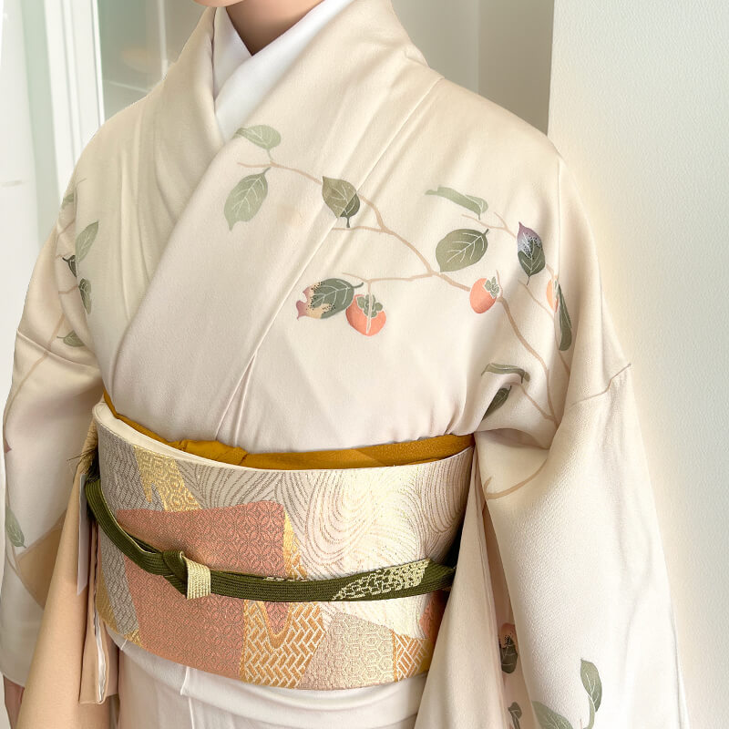 中古】 十日町友禅 関口遼一 訪問着 袋帯 2点セット コーデ 袷