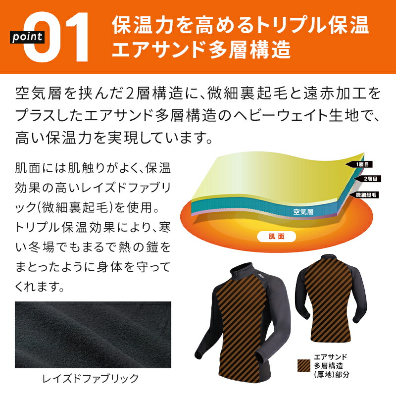 楽天市場】おたふく手袋 ボディータフネス ハーフジップハイネック