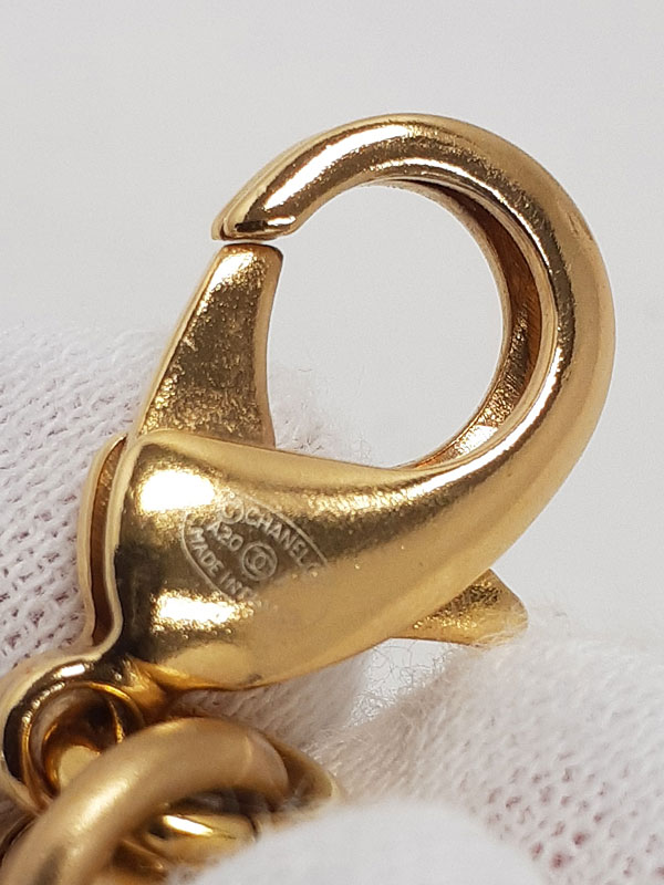 CHANEL】シャネル『カメリア レザー フェイクパール チェーンベルト