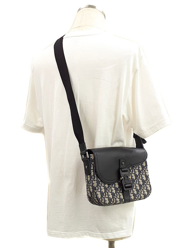 Christian Dior】『ディオール オブリーク サドル フラップ付き