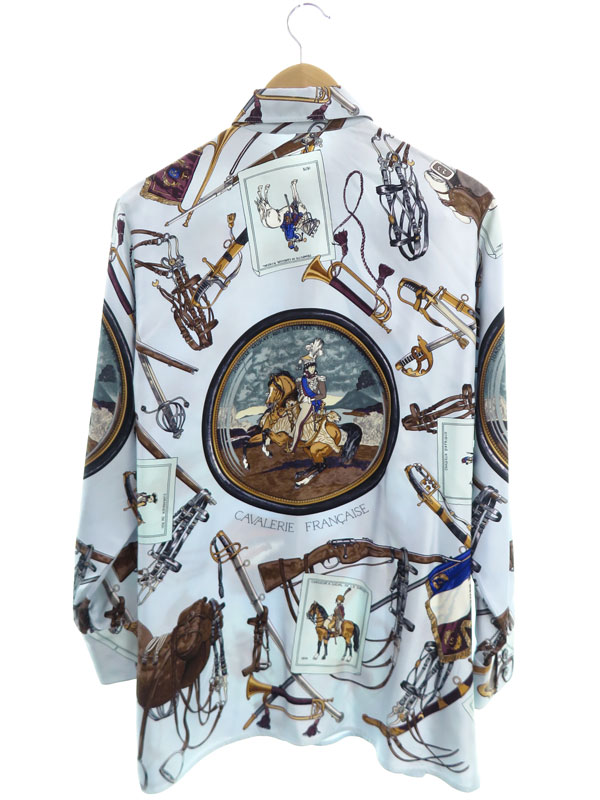 HERMES】エルメス『マルジェラ期 シルク長袖シャツ size38』レディース