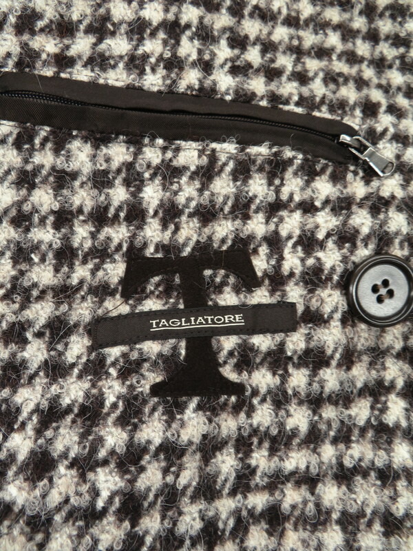 TAGLIATORE】タリアトーレ『RIPA 千鳥格子柄 ダブルコート size46