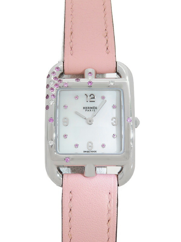 HERMES】エルメス『ケープコッド PM ダイヤ・ピンクサファイア』CC1
