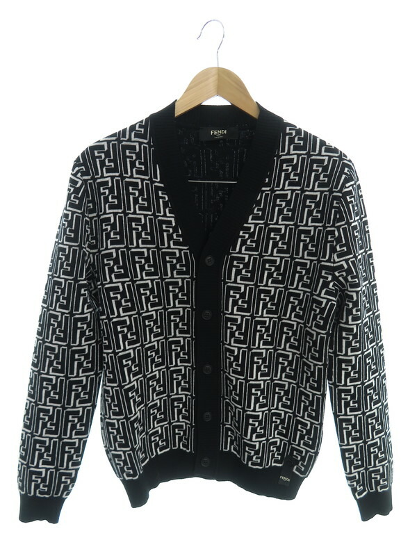 FENDI】フェンディ『FFロゴ ズッカ柄 カーディガン size44』FZC433