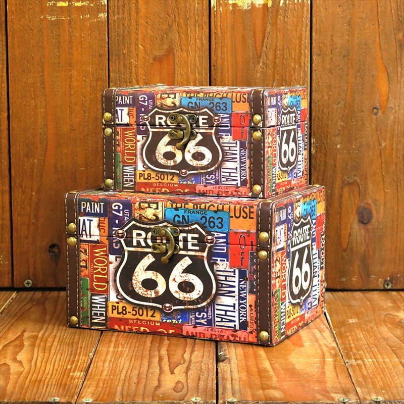 楽天市場】アメリカン雑貨 ルート66 BOX ナンバープレート