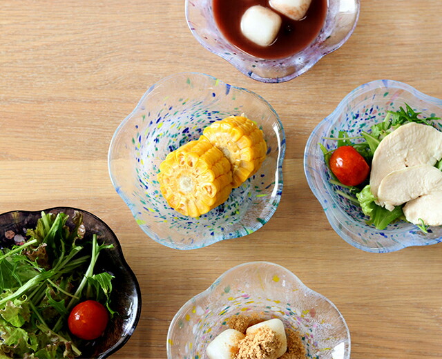 楽天市場】TOMICRAFT 江戸硝子 うきよ 花ボウル(和食器 ボウル 花