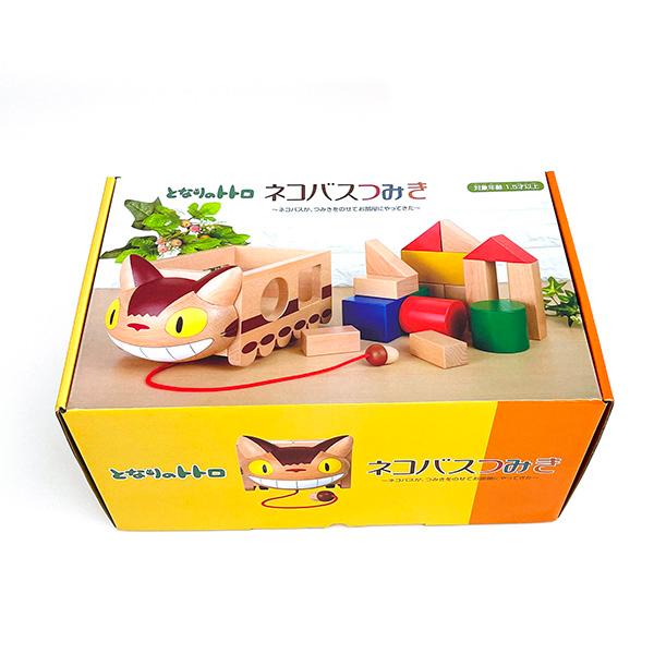 スタジオジブリ となりのトトロ ネコバス つみき おもちゃ 玩具 インテリア