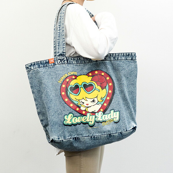 AngryBabyz アングリーベイビーズ デニムトート ハートパフィー バッグ