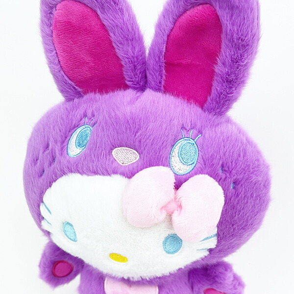 サンリオ ハローキティ ぬいぐるみ カラフルバニー S パープル