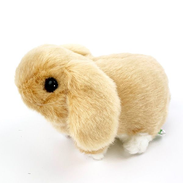 ロップイヤーうさぎ オレンジ りくのなかま ぬいぐるみ 茶 吉徳