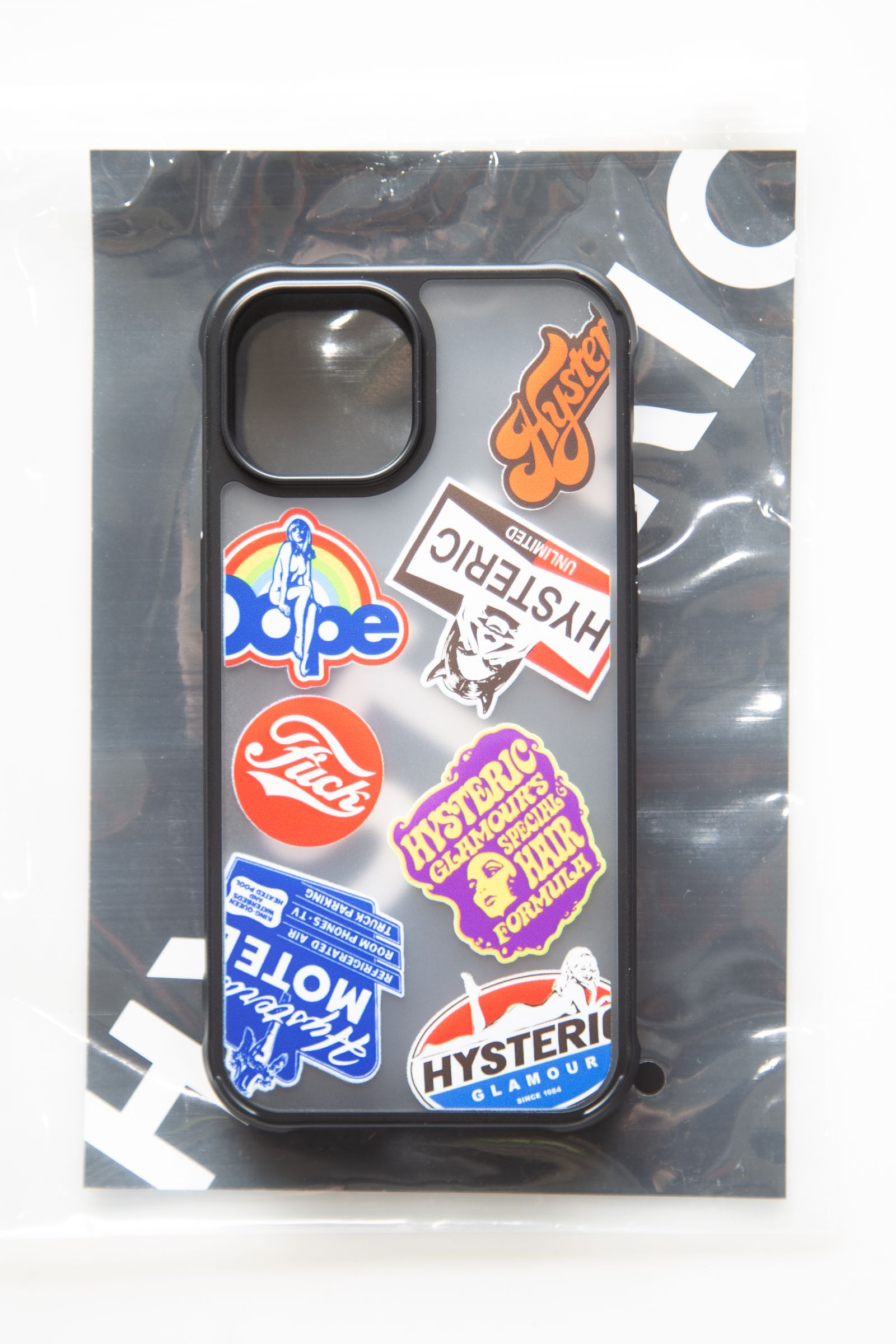 HYSTERIC GLAMOUR - COLLECTOR PACKAGE iPhoneカバー / ブラック | Tempt