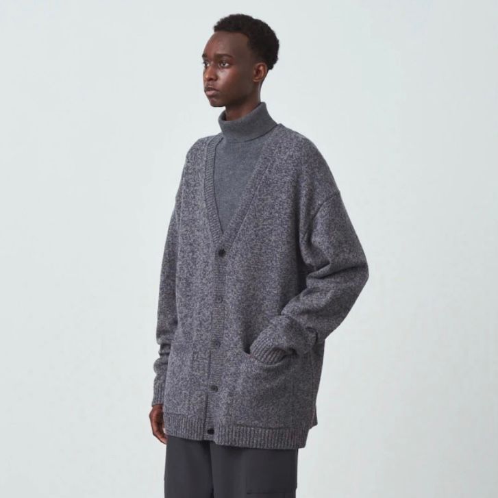 ATON - 【残り一点】Wool Mouline Oversized Cardigan | ACRMTSM