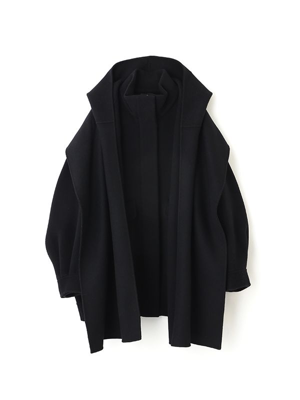 ETRE TOKYO - フーディストールリバーショートコート - BLACK | ADDICT