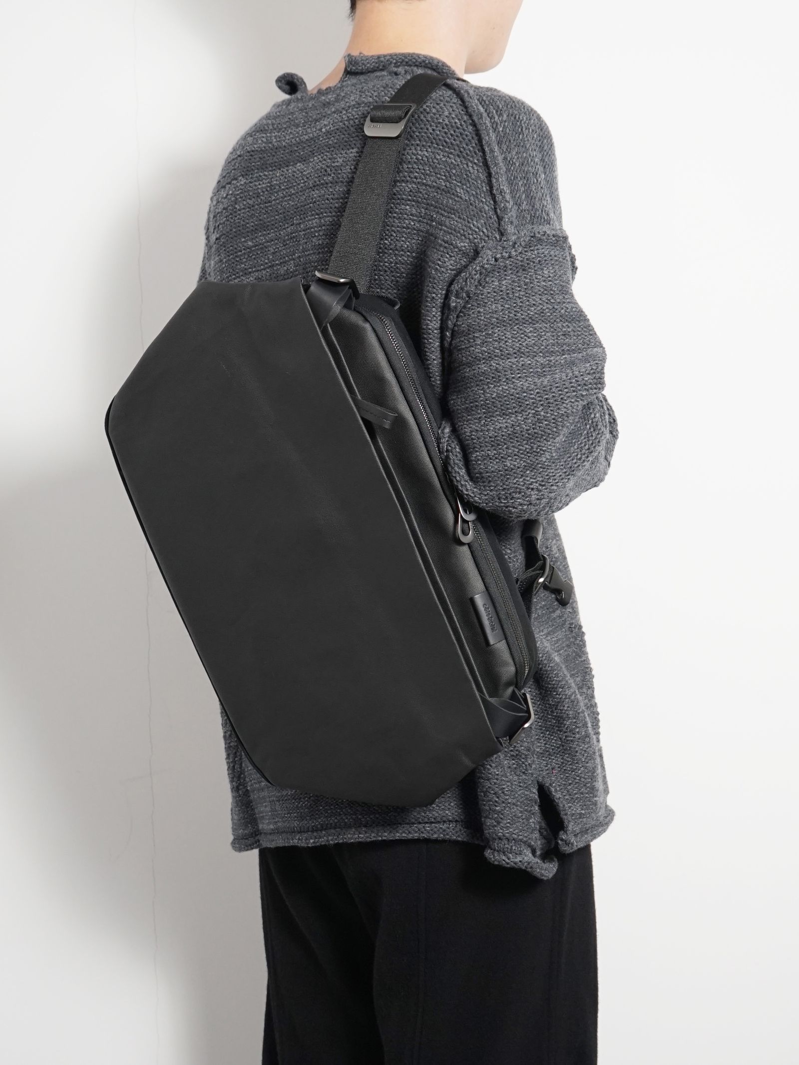 cote&ciel - RISS - Coated Canvas Black 13 NEW - メッセンジャー