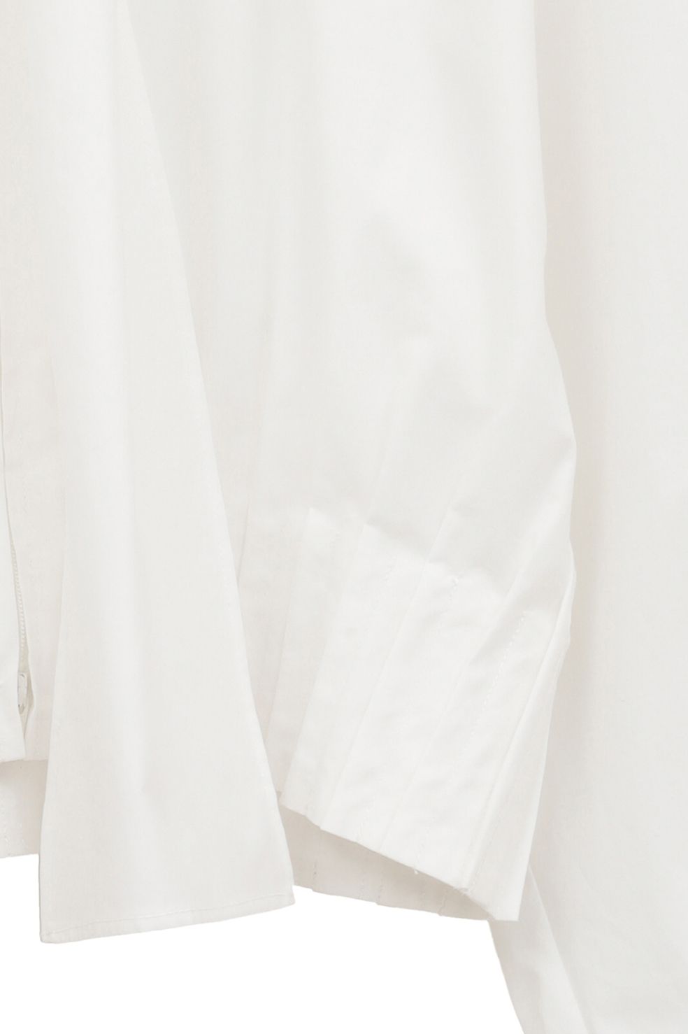 CLANE - リボンジップシャツ - RIBBON ZIP SHIRTS - WHITE | ADDICT