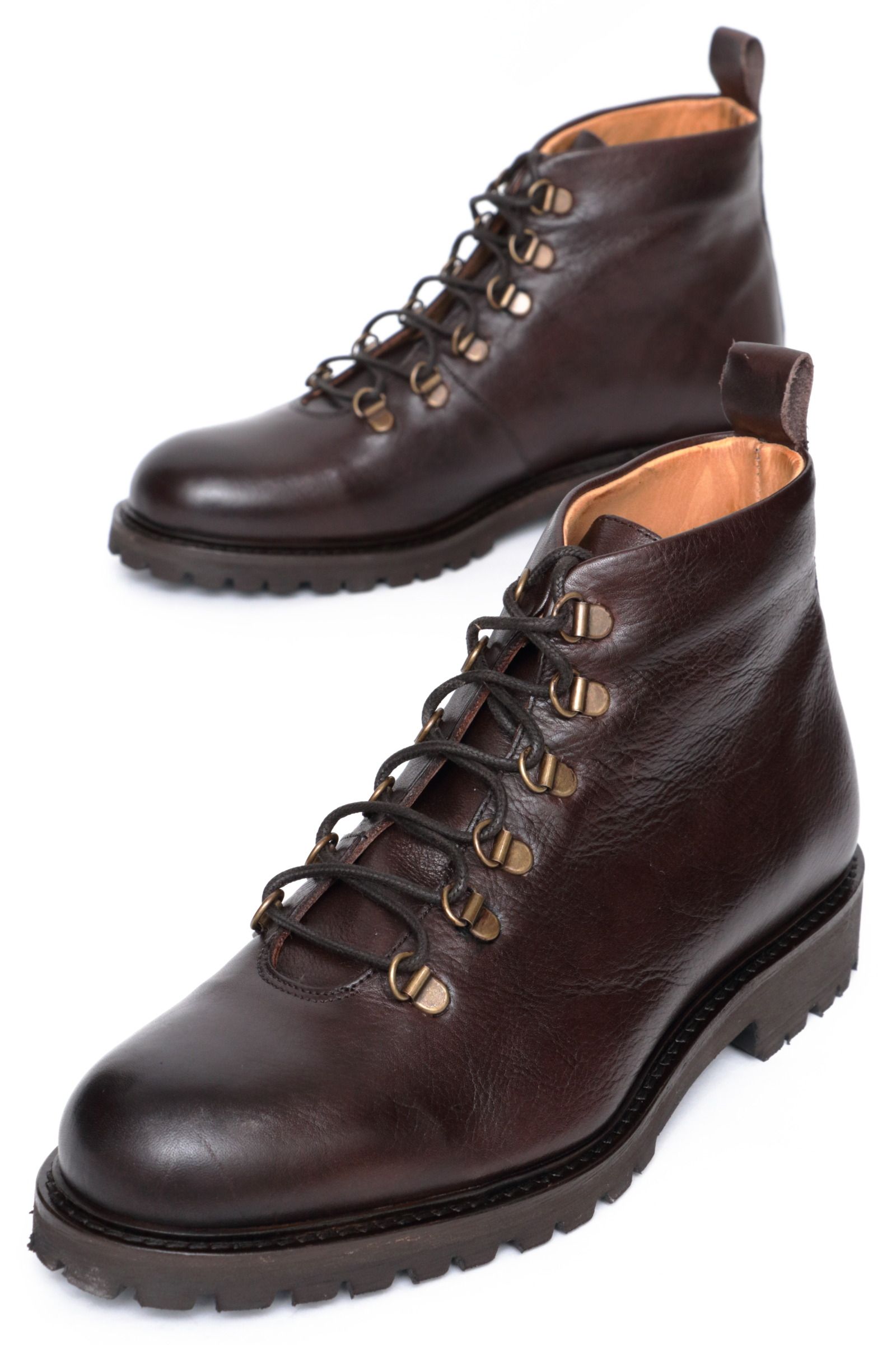 WINDPORT カーフレザー レースアップブーツ / ブラウン | BEKKU HOMME