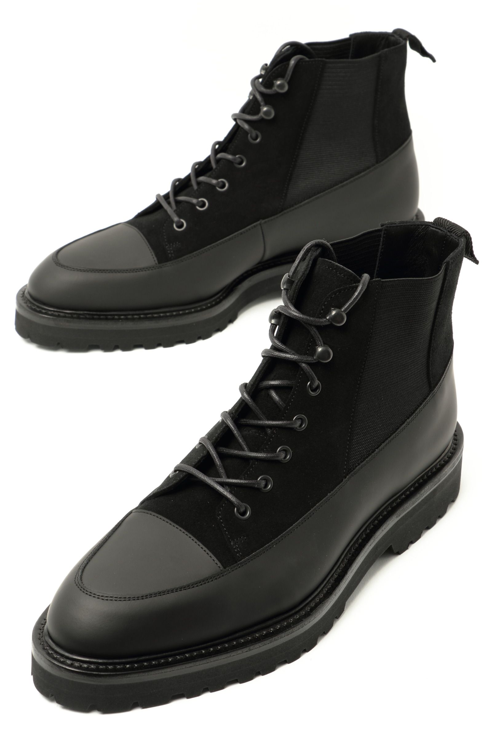 WH - 【干場スペシャル】 ラバー × スエード レースアップ