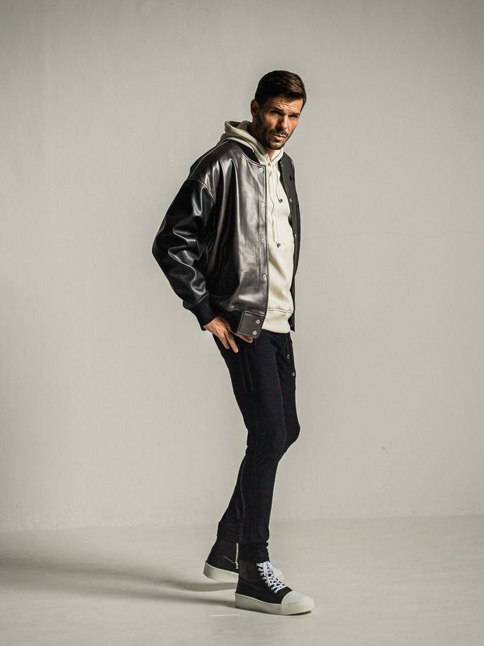 RESOUND CLOTHING - 《予約9月1日18時締め》 leather Varsity jacket