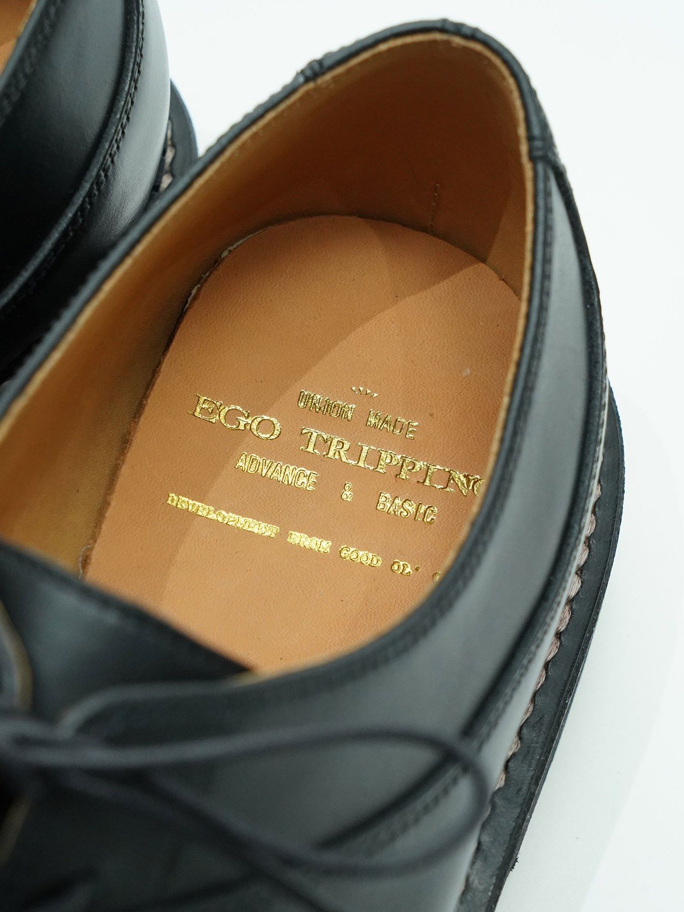 EGO TRIPPING - 《予約品》 DERBIMOD / レザーシューズ / ブラック | BRYAN