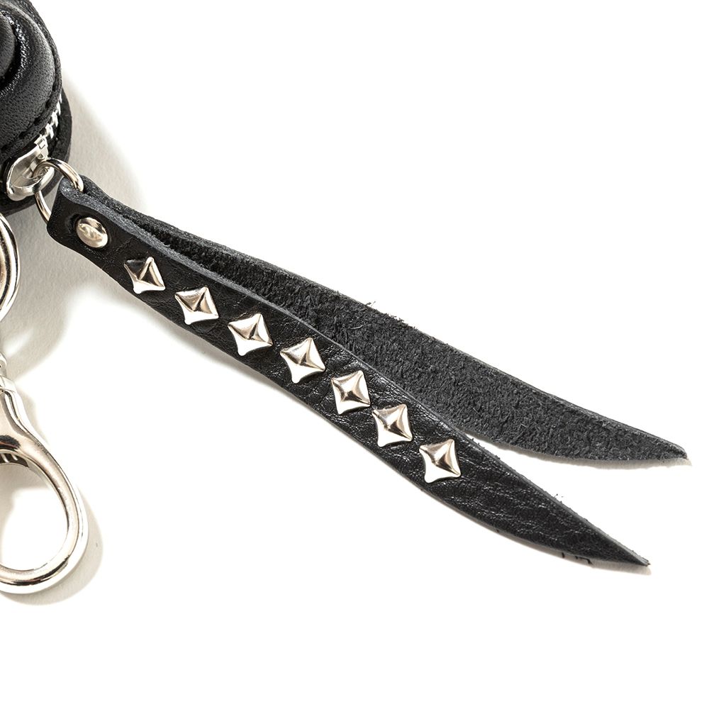 CALEE - Star studs leather multi case (Black) / シルバー スタッズ