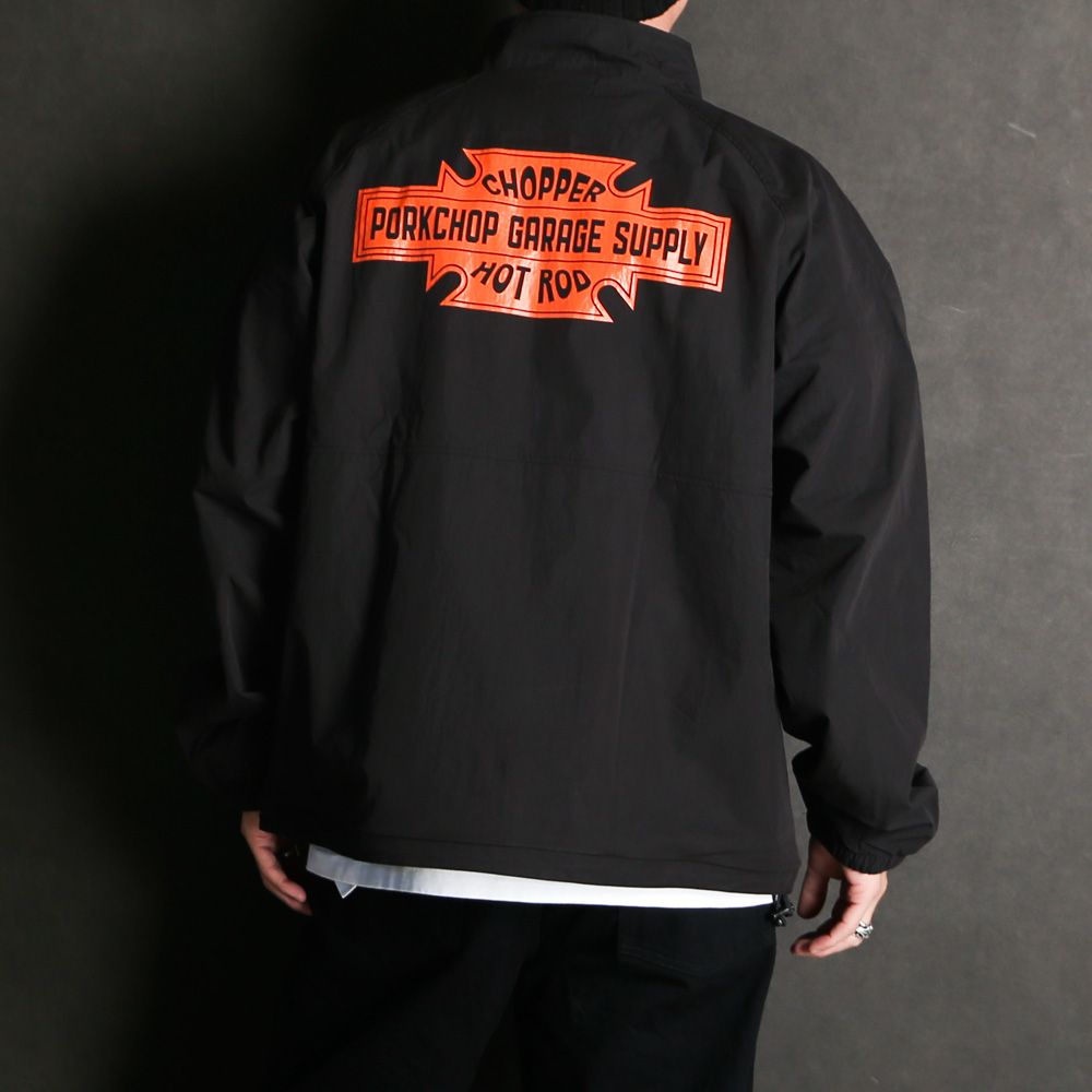 PORKCHOP - BAR&SHIELD TRACK JKT / ブラック / トラックジャケット