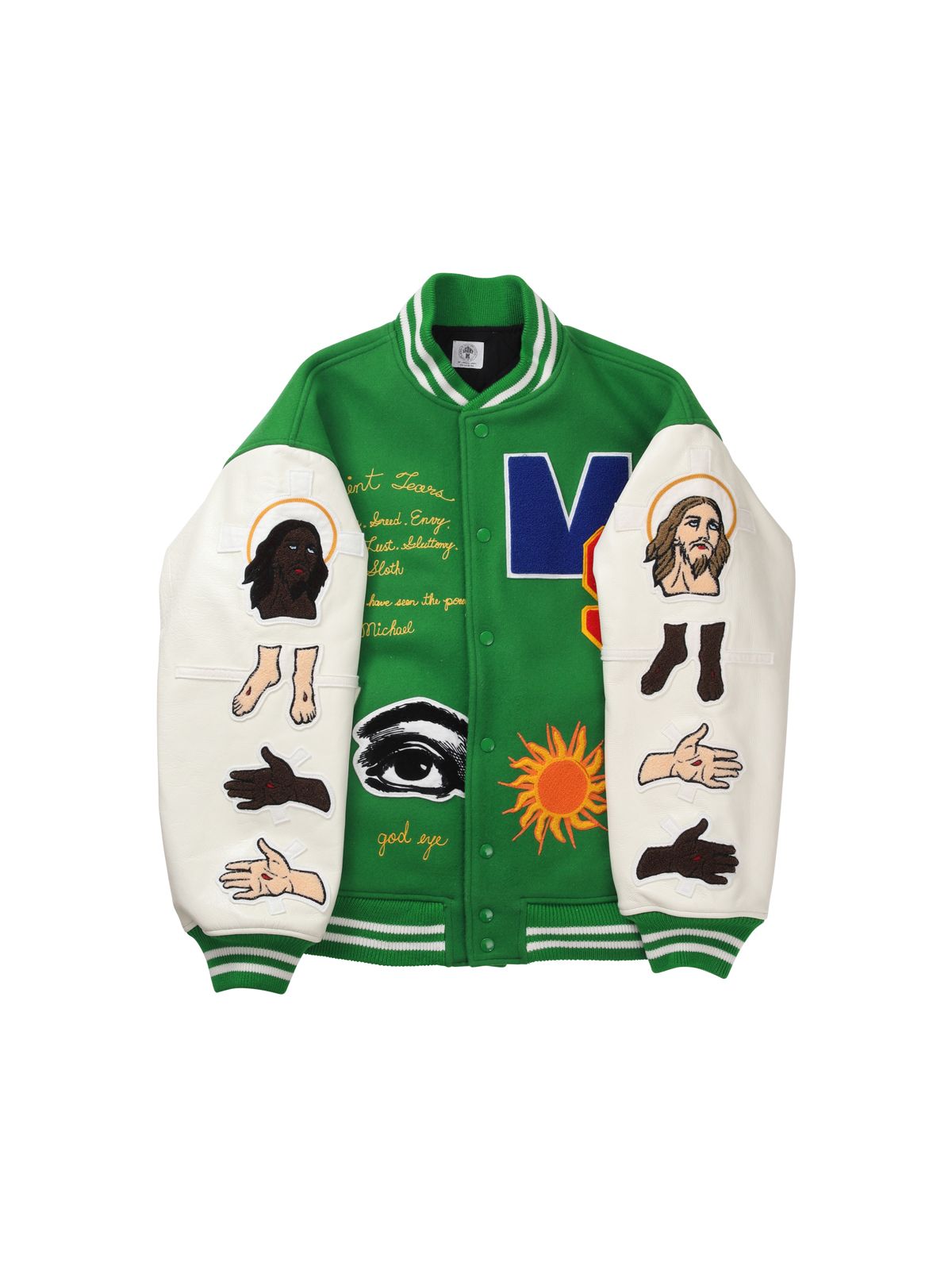 SAINT M×××××× - SM x DENIM TEARS / STUDIUM JACKET / スタジアム