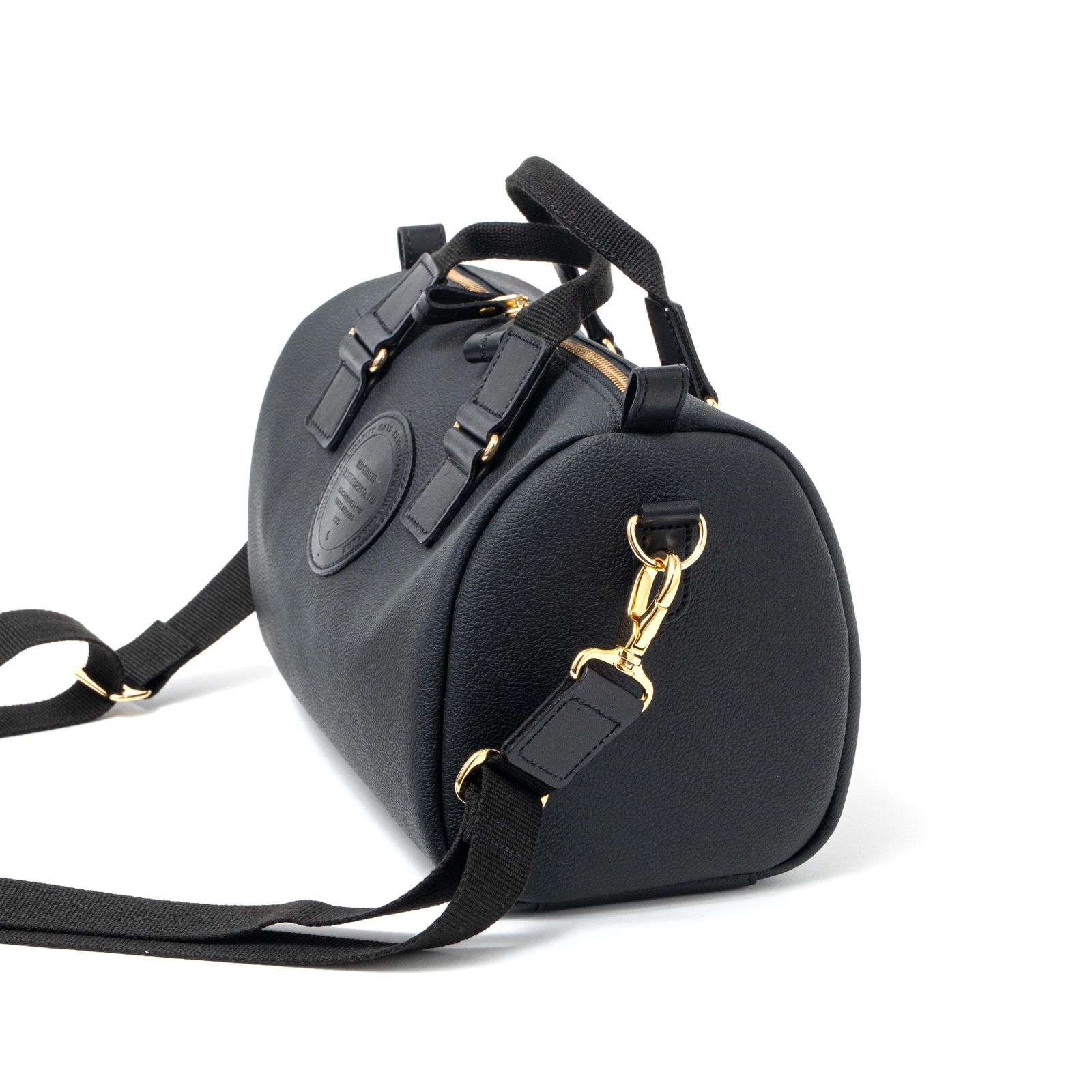 RATS - SYNTHETIC LEATHER MINI BOSTON BAG (BLACK) / フェイクレザー