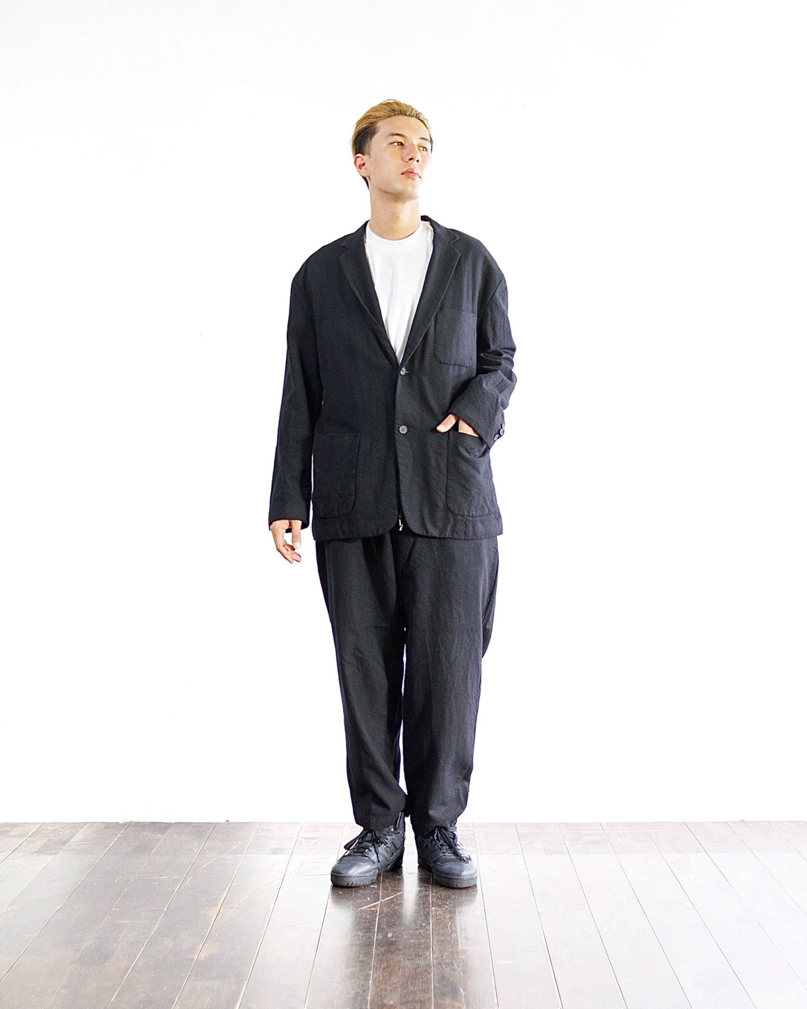 コムデギャルソン オム 縮絨ジャケット セットアップスタイル 新作発売