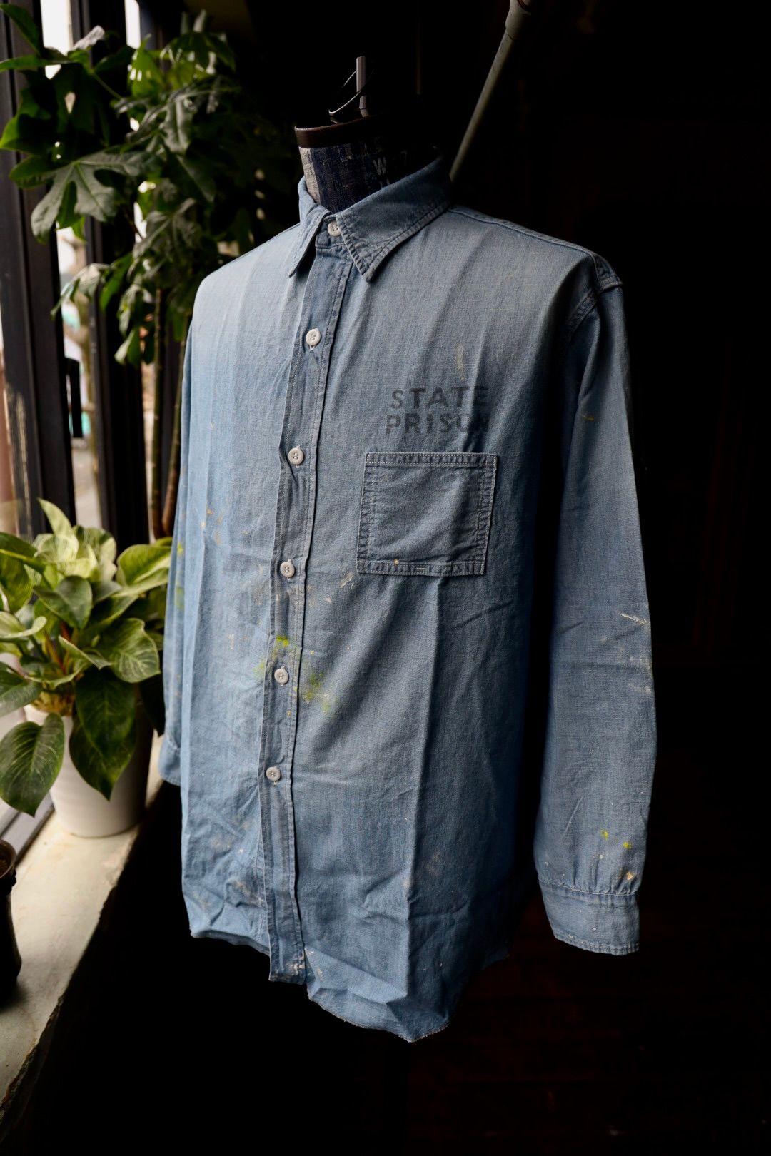 BOWWOW - BOW WOW バウワウ シャツ STATE PRISON CHAMBRAY SHIRTS