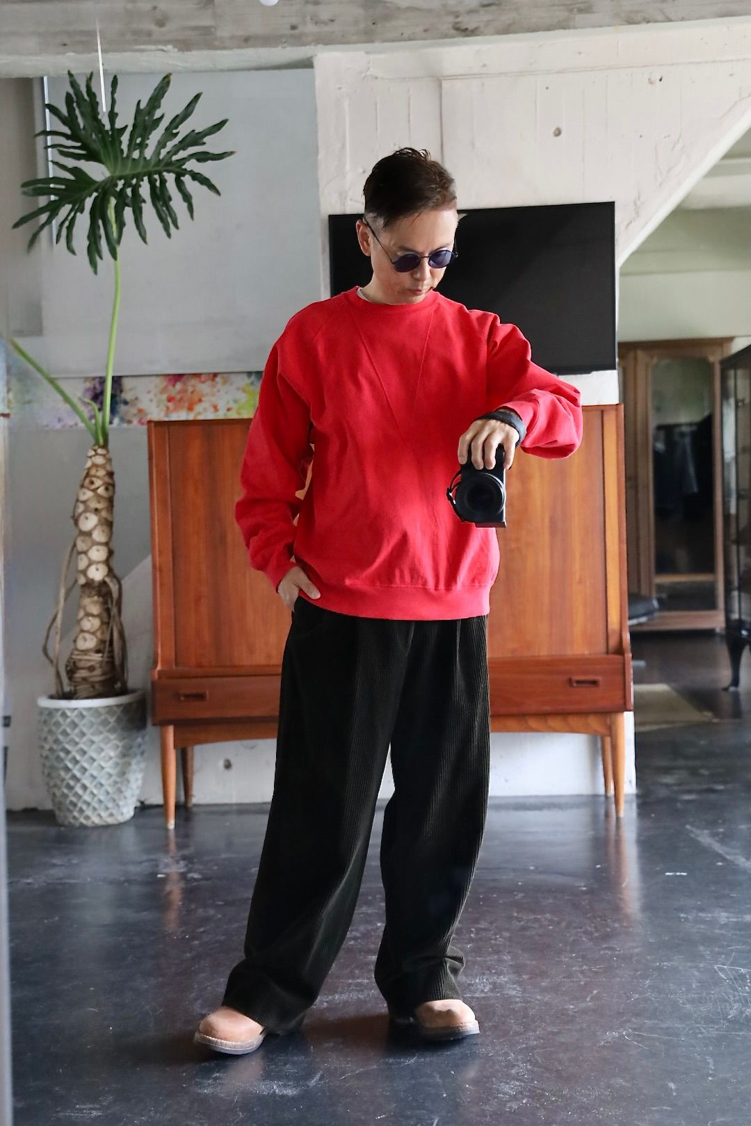 Gurank - Gurank グランク スウェット Loop wheel HT round long-t