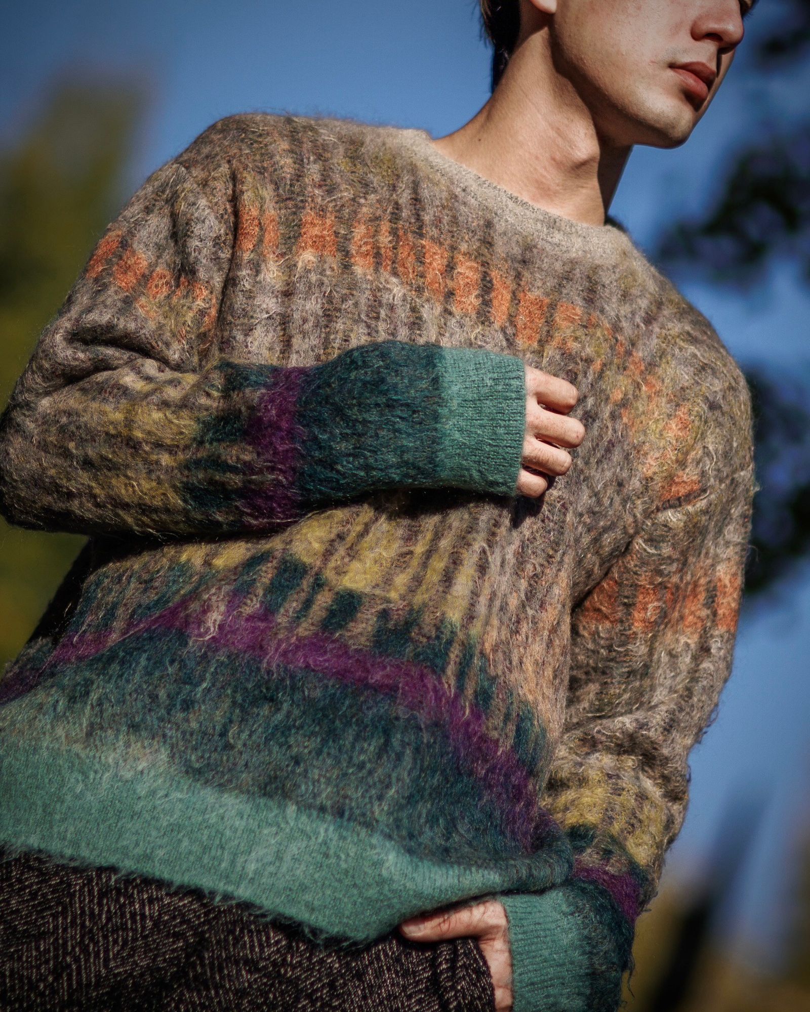 YOKE - ヨーク25SS TREE JAQUARD MOHAIR SWEATER(YK25SS0959S)ORANGE