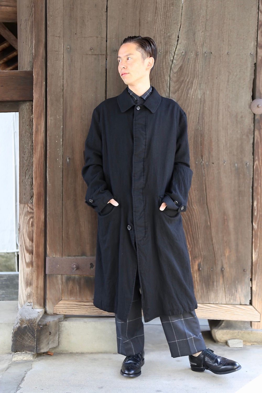 COMME des GARCONS HOMME ウールサージ縮絨コートスタイル.2020.11.1