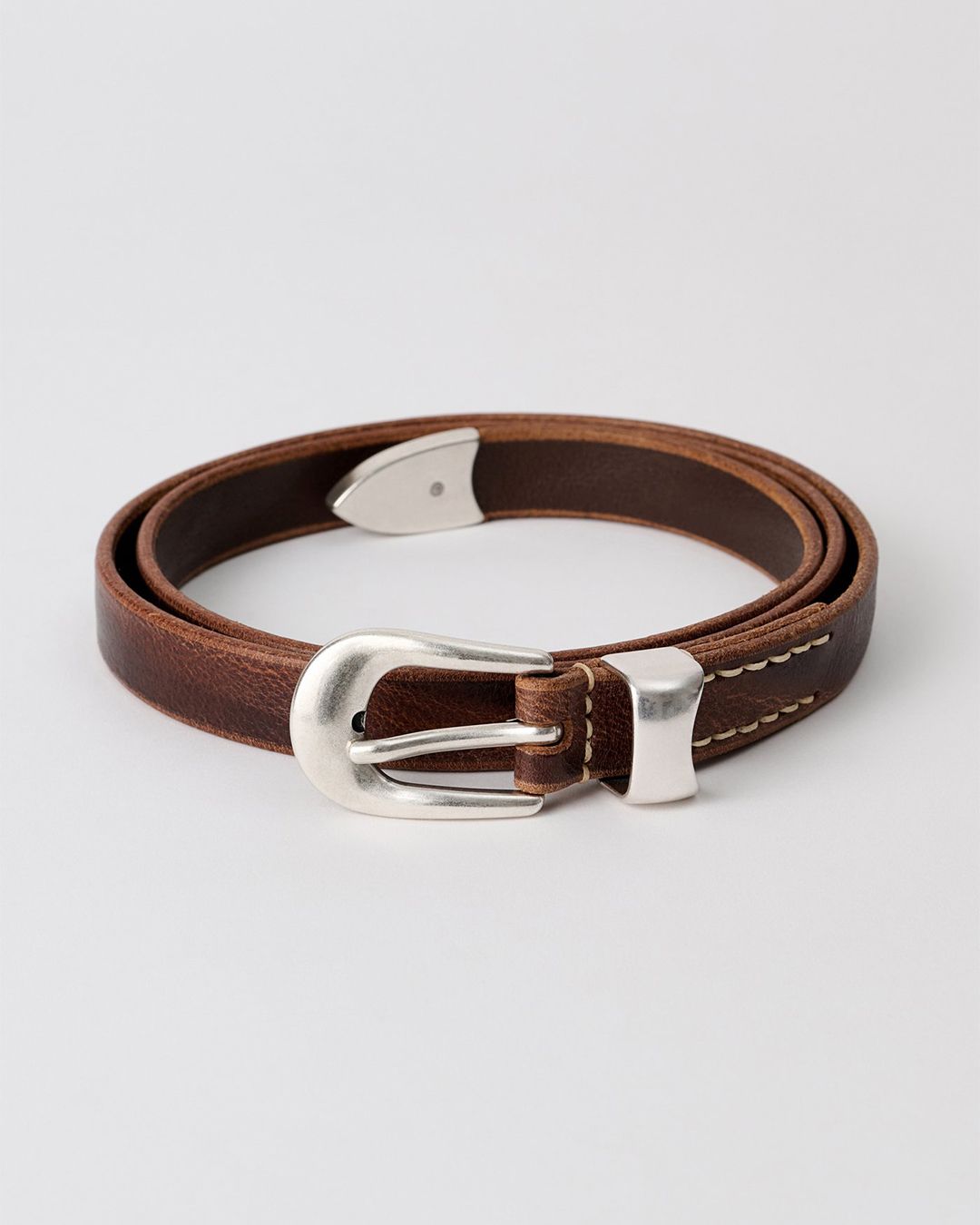 OUR LEGACY - 2 CM BELT Black Lether | River