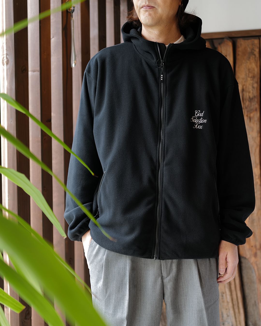 GOD SELECTION XXX - GX-A26-JK-03 FLEECE JACKET BLACK | River