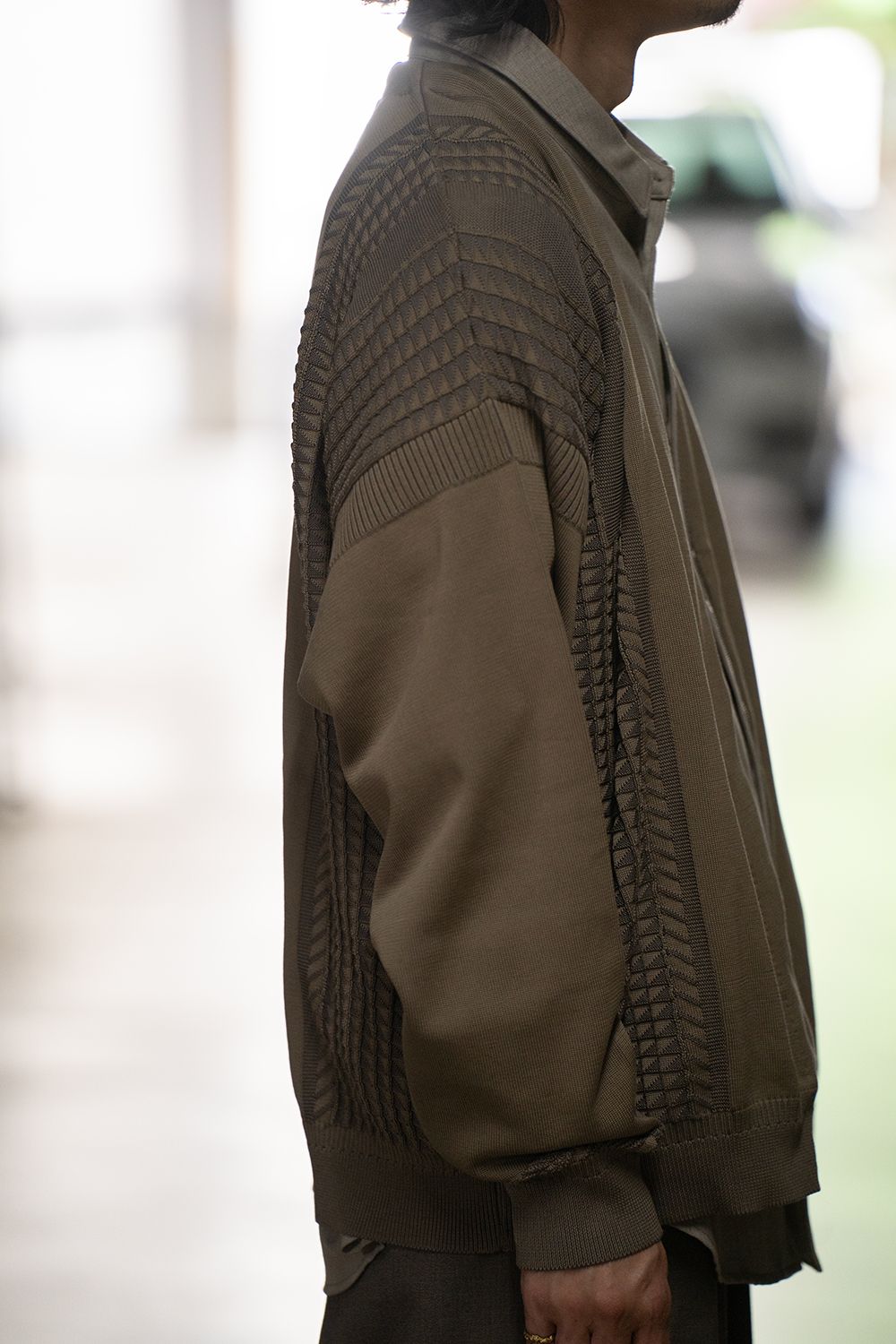 YASHIKI - 【ラスト1点】【25AW】Hakuhyo Zip Cardigan(BEIGE) | Salty