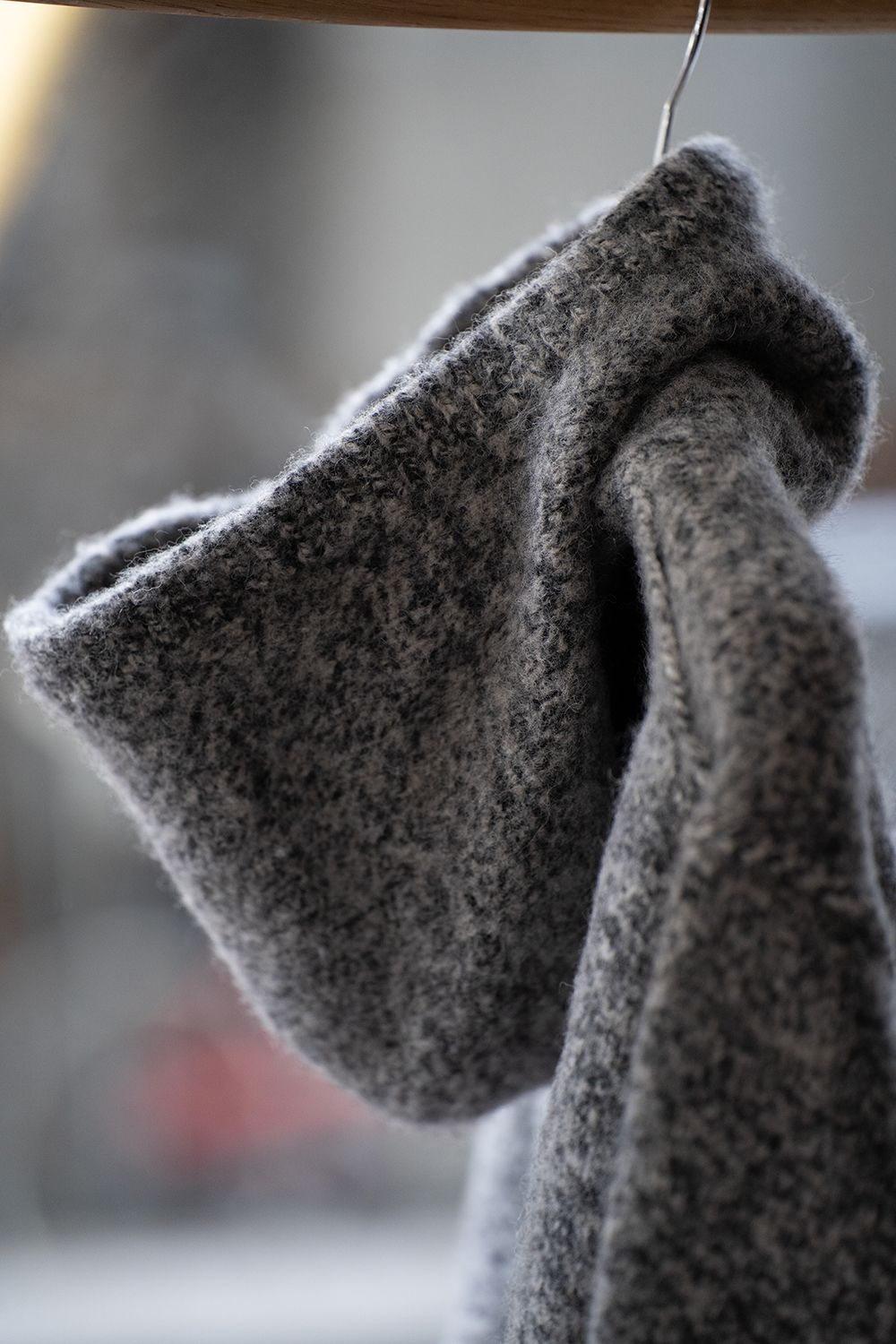 Slopeslow - 【ラスト1点】brushed yak/Shetland wool hoodie