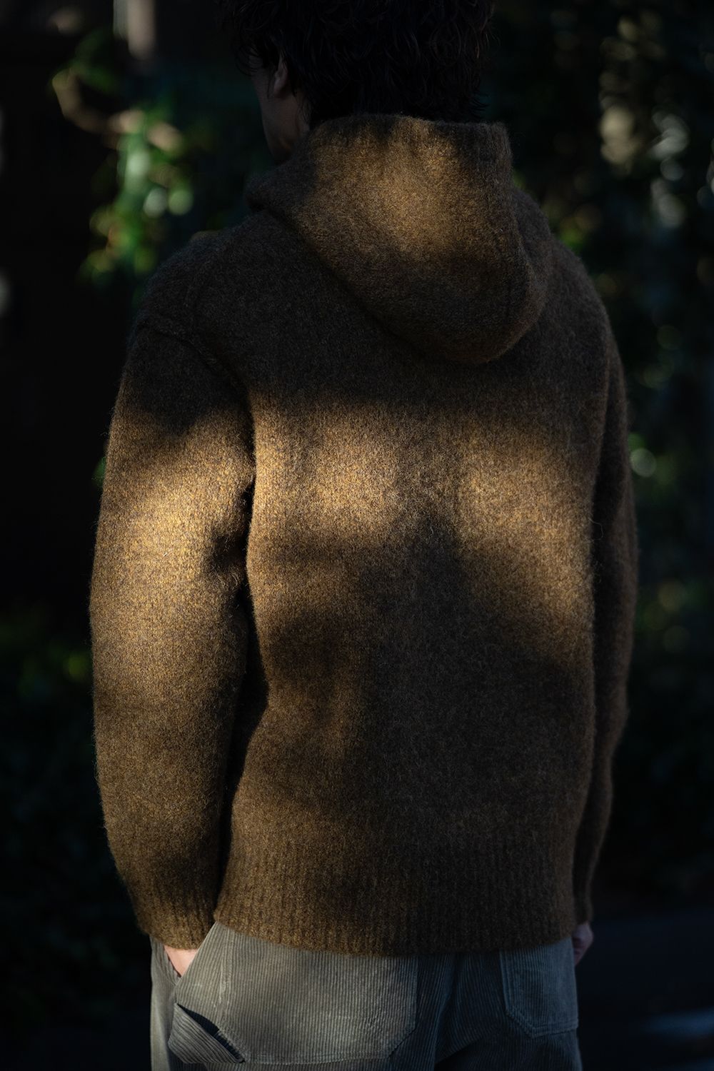Slopeslow - 【ラスト1点】brushed yak/Shetland wool hoodie