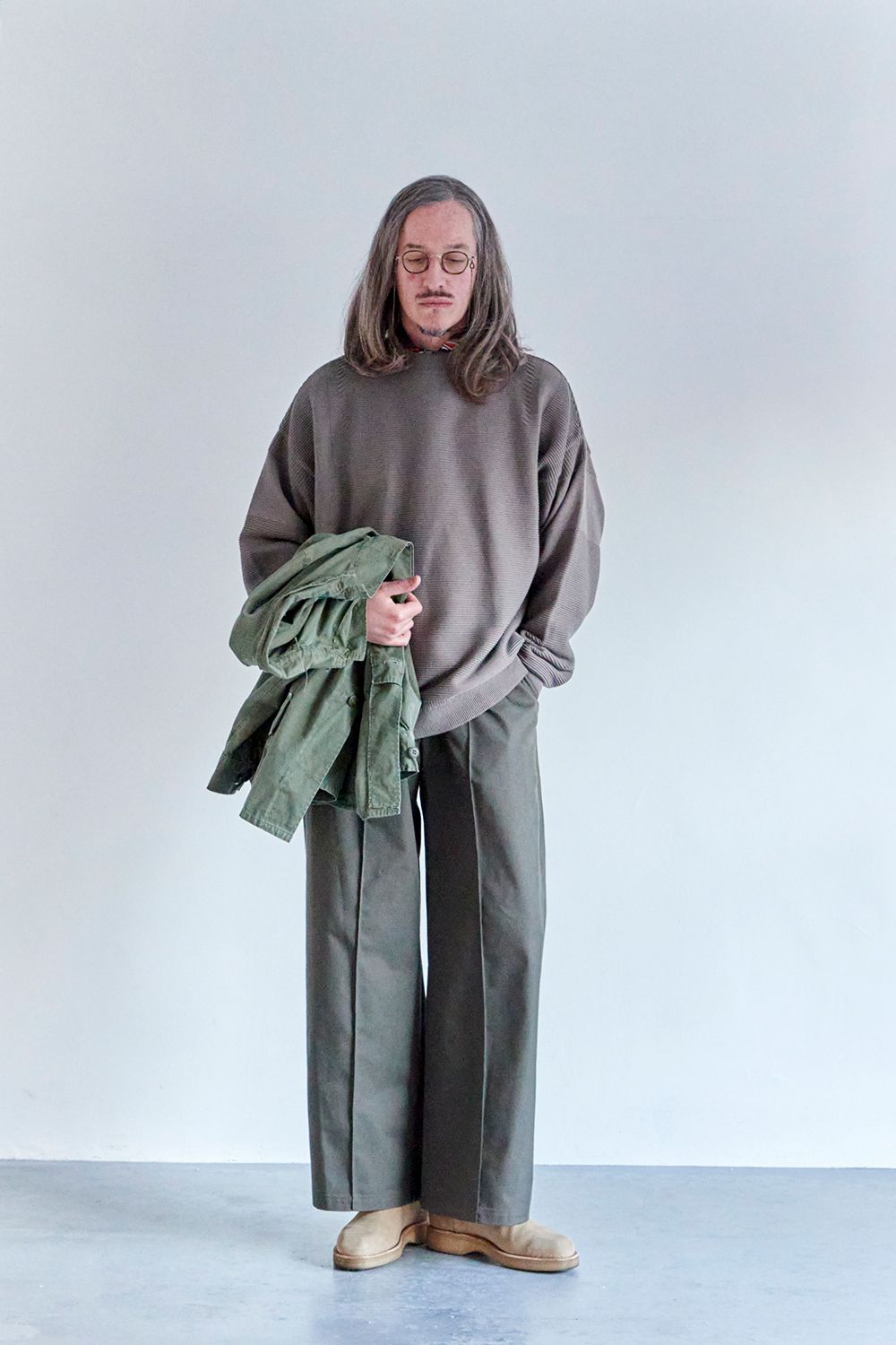 YASHIKI - 【ラスト1点】【24AW】Shutei Knit(GREIGE) | Salty