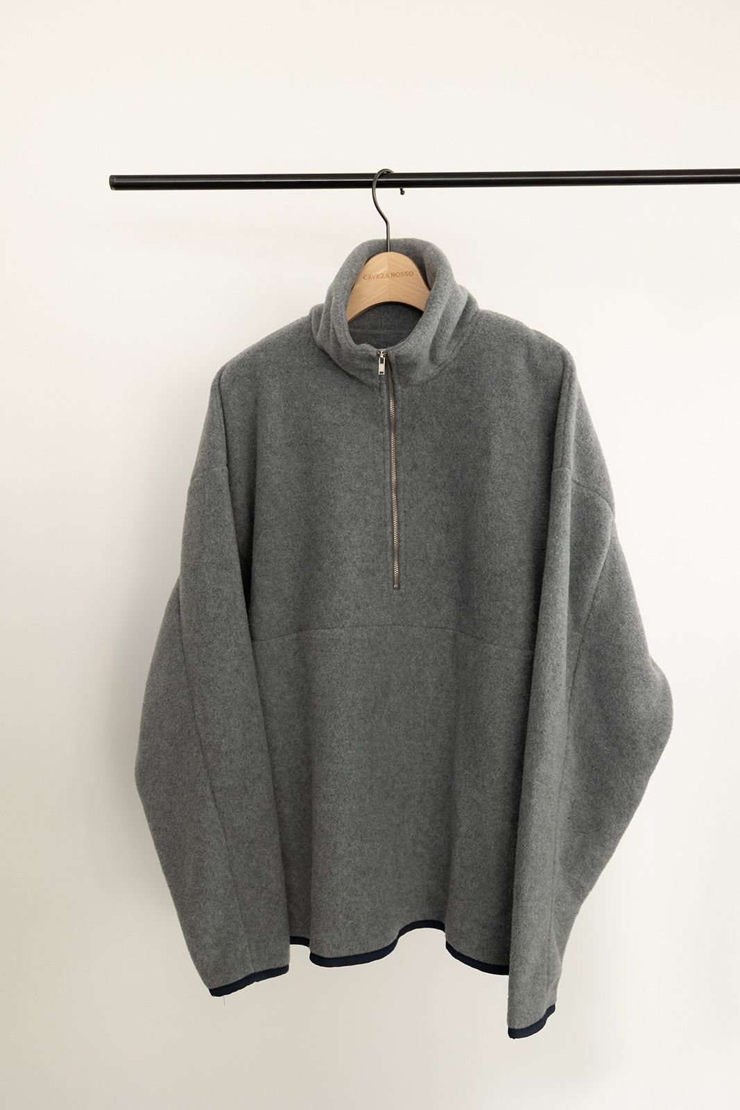 CAVEZA ROSSO - ハーフジップフリースプルオーバー (グレー) | Sir