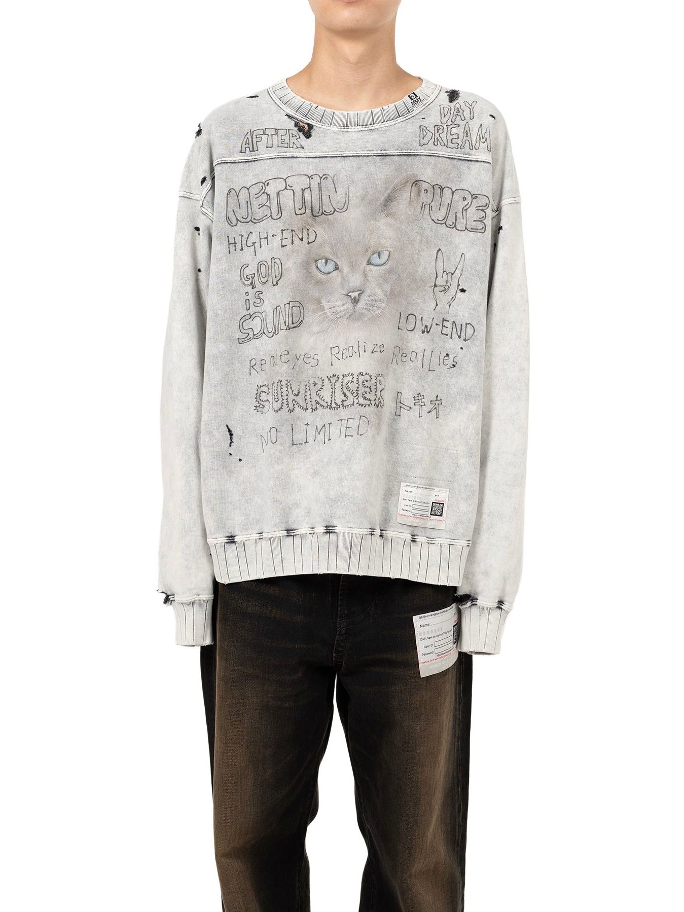 Maison MIHARA YASUHIRO - 【24AW】ブリーチ加工 プルオーバー