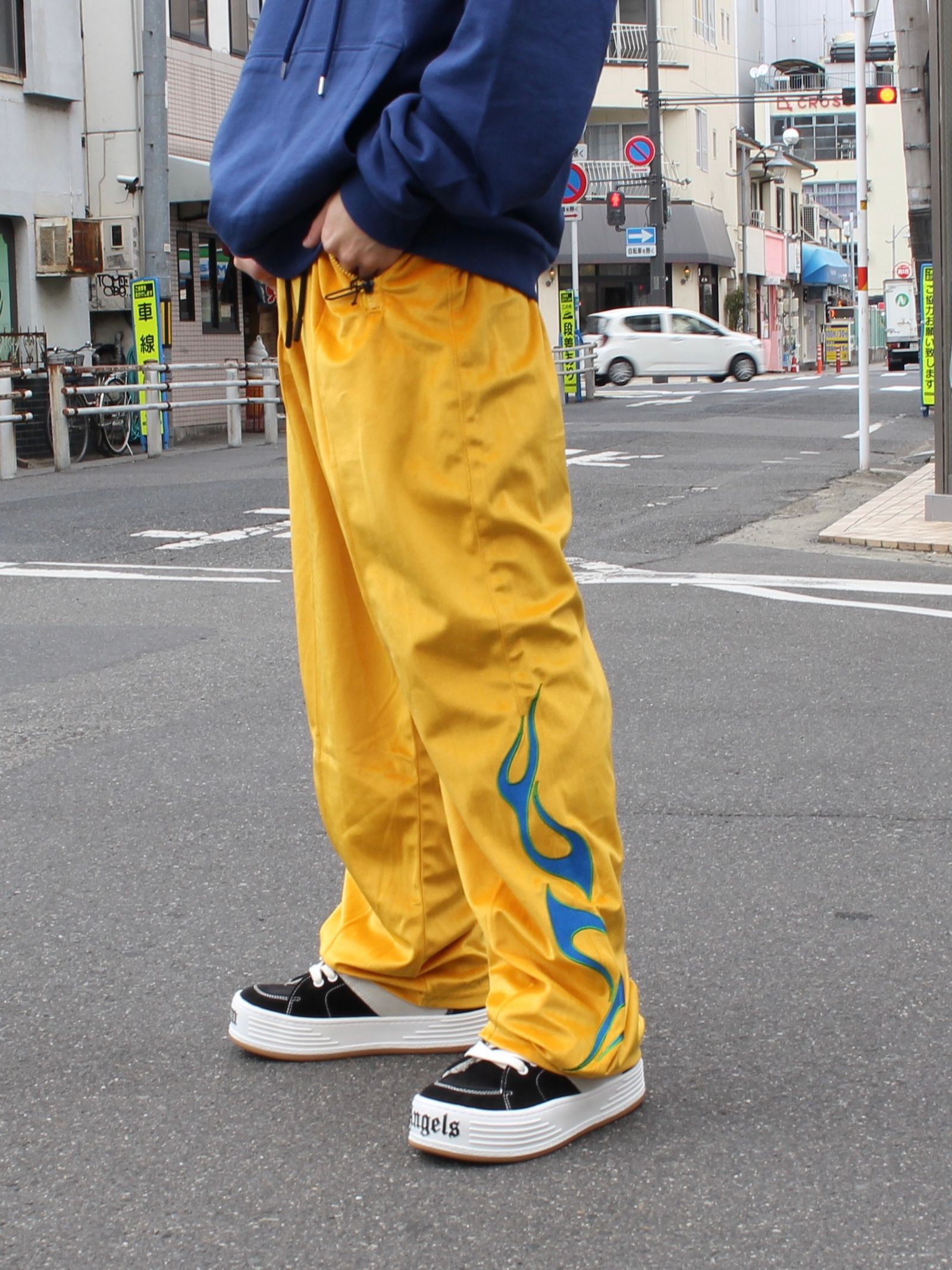 ADANS - ベロア ヤンキー トラックパンツ / YANKEE VELOUR TRACK PANTS