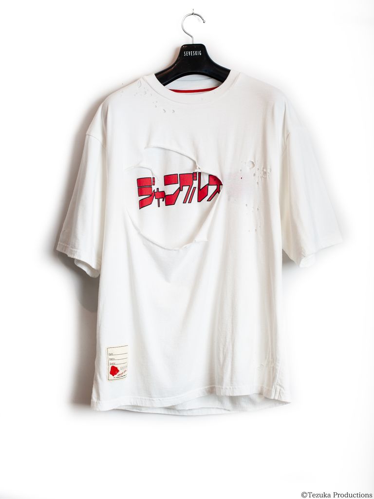 SEVESKIG - 【25SS】ジャングル大帝 コラボ ダメージ加工 Tシャツ