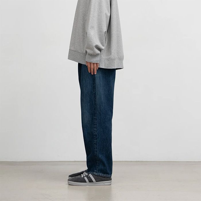 Graphpaper - Selvage Denim Two Tuck Tapered Pants -DARK FADE