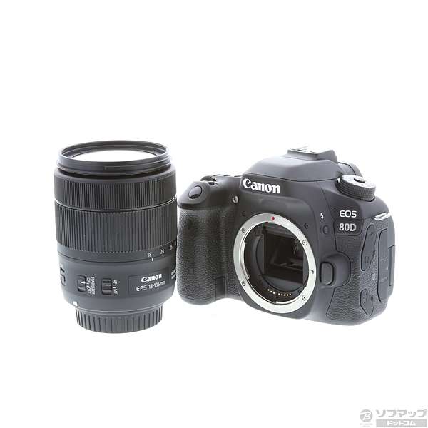 中古】EOS 80D(W) EF-S18-135 IS USM レンズキット (2420万画素／SDXC