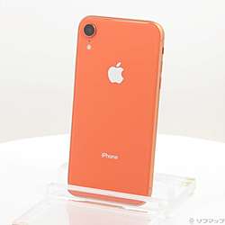 中古】iPhoneXR 256GB コーラル MT102J／A SIMフリー [2133068149331